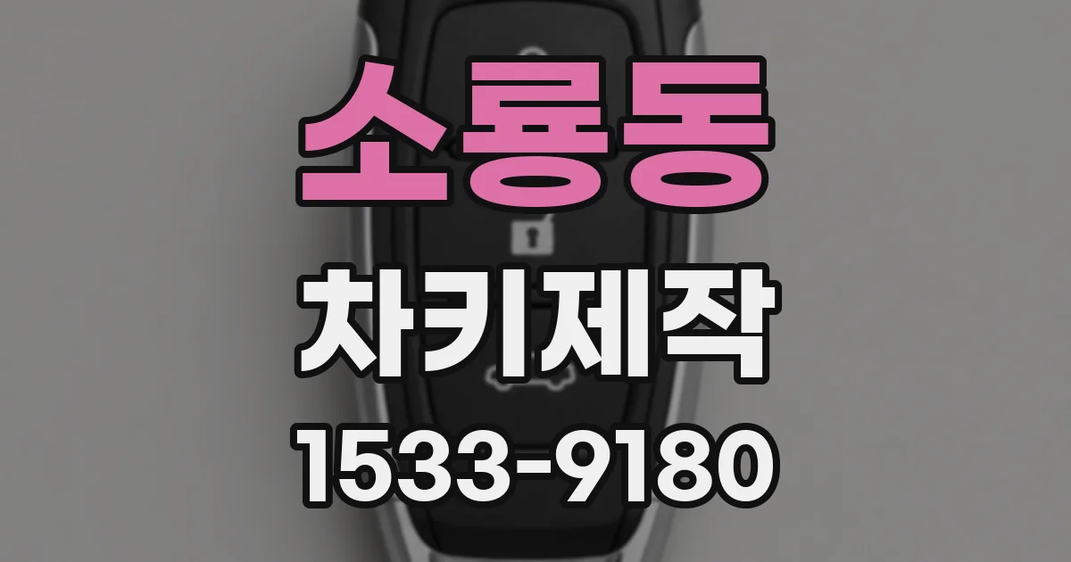 소룡동 차키제작