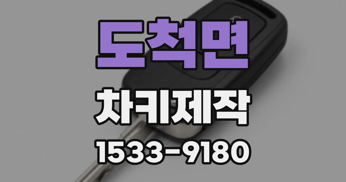 도척면 차키제작