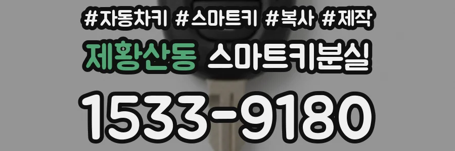 제황산동 스마트키분실