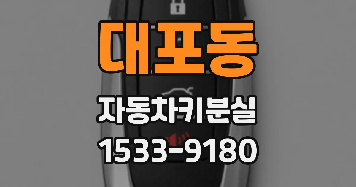 대포동 자동차키분실