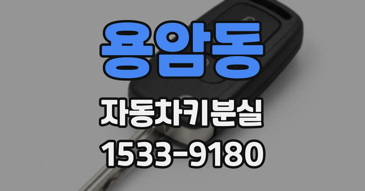 용암동 자동차키분실