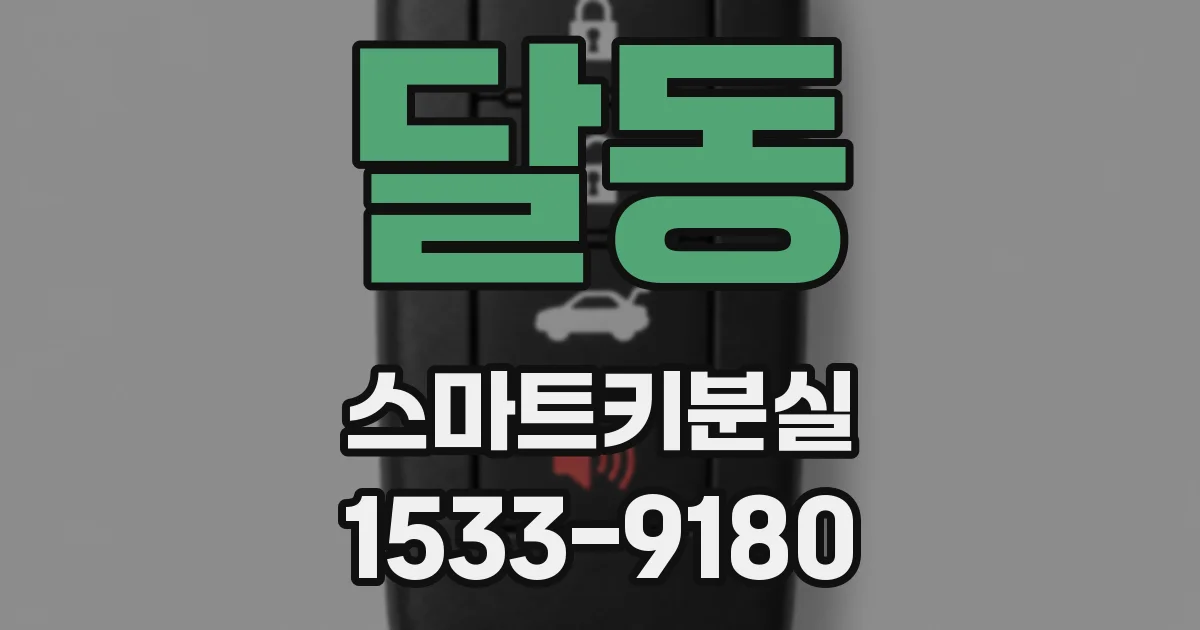 달동 스마트키분실