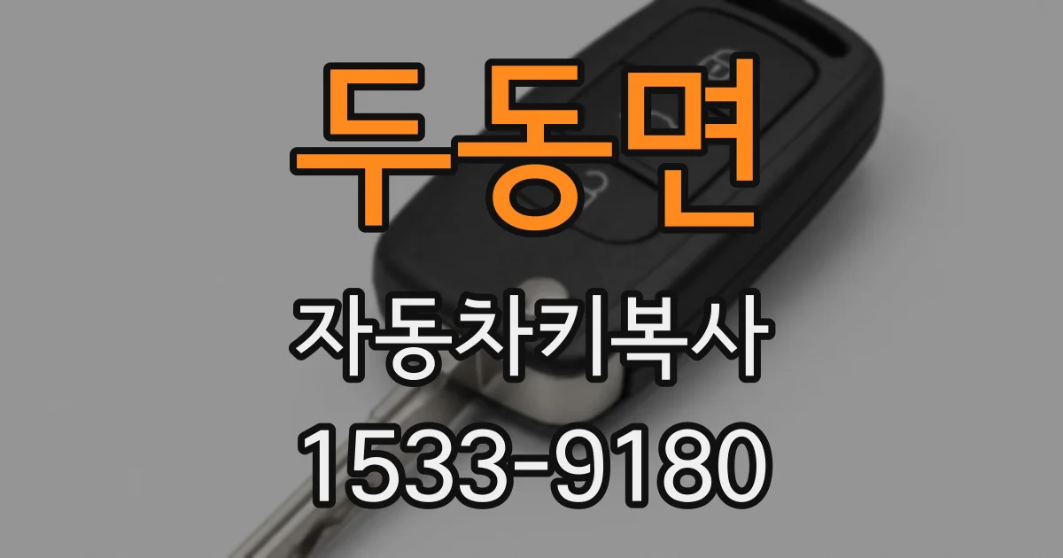 두동면 자동차키복사