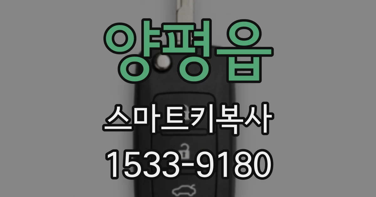 양평읍 스마트키복사