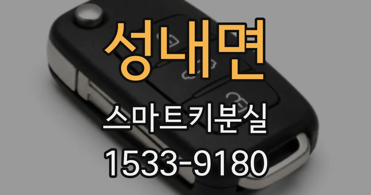 성내면 스마트키분실