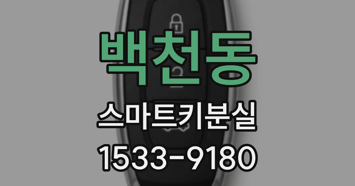 백천동 스마트키분실