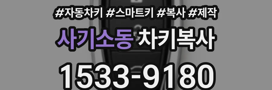 사기소동 차키복사