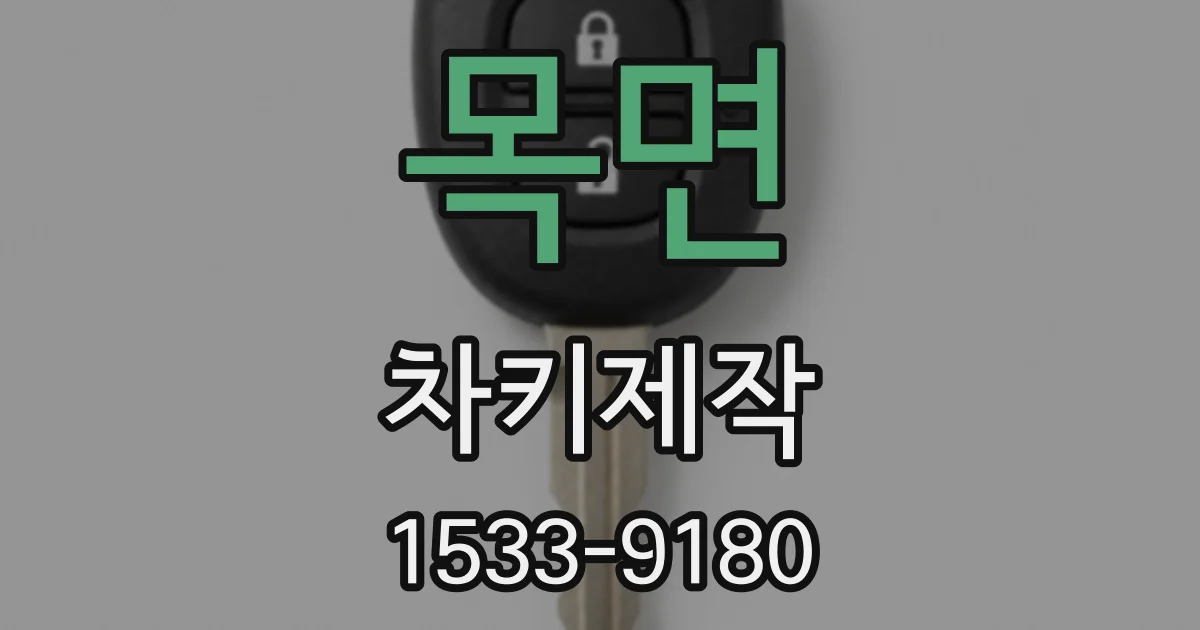 목면 차키제작