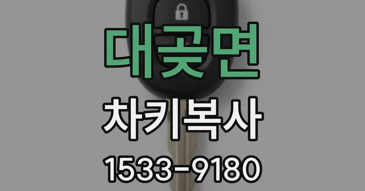 대곶면 차키복사