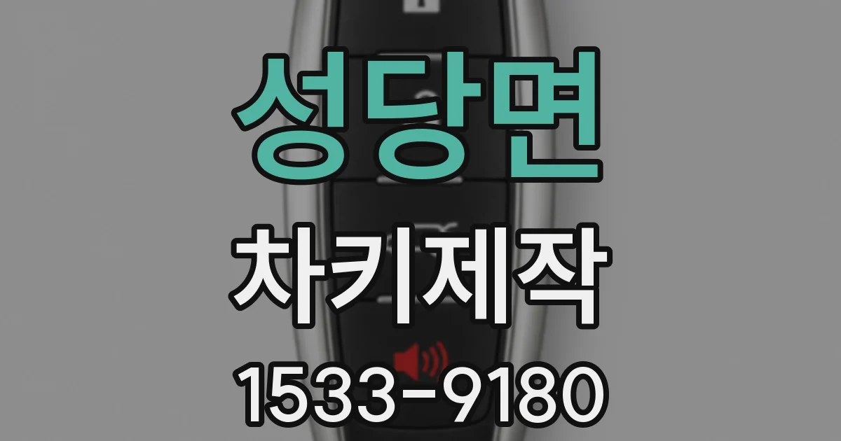 성당면 차키제작