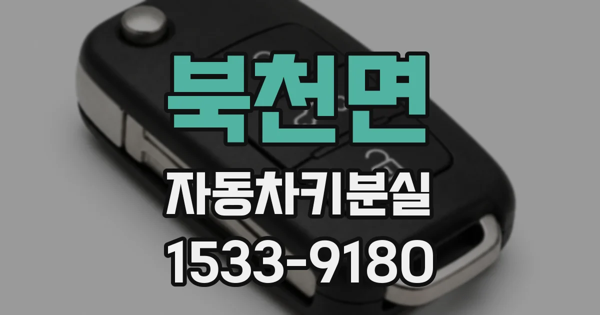 북천면 자동차키분실