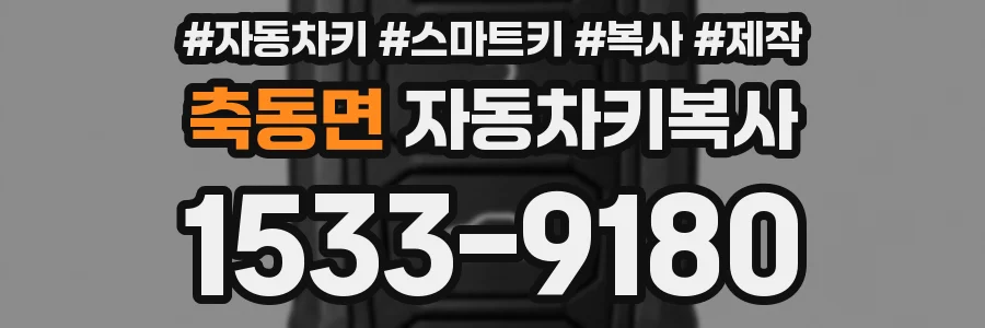 축동면 자동차키복사