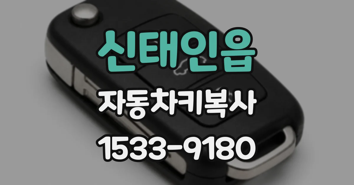 신태인읍 자동차키복사