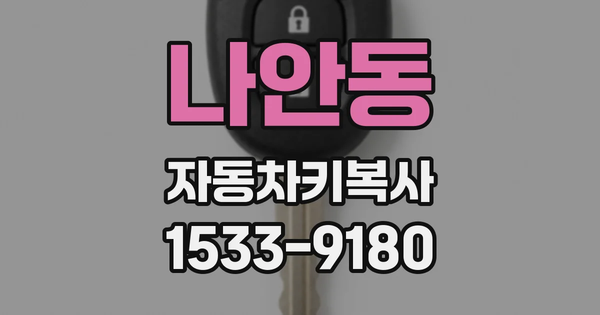 나안동 자동차키복사