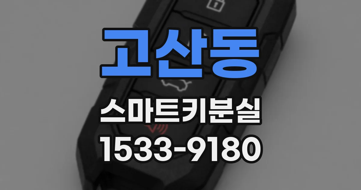 고산동 스마트키분실