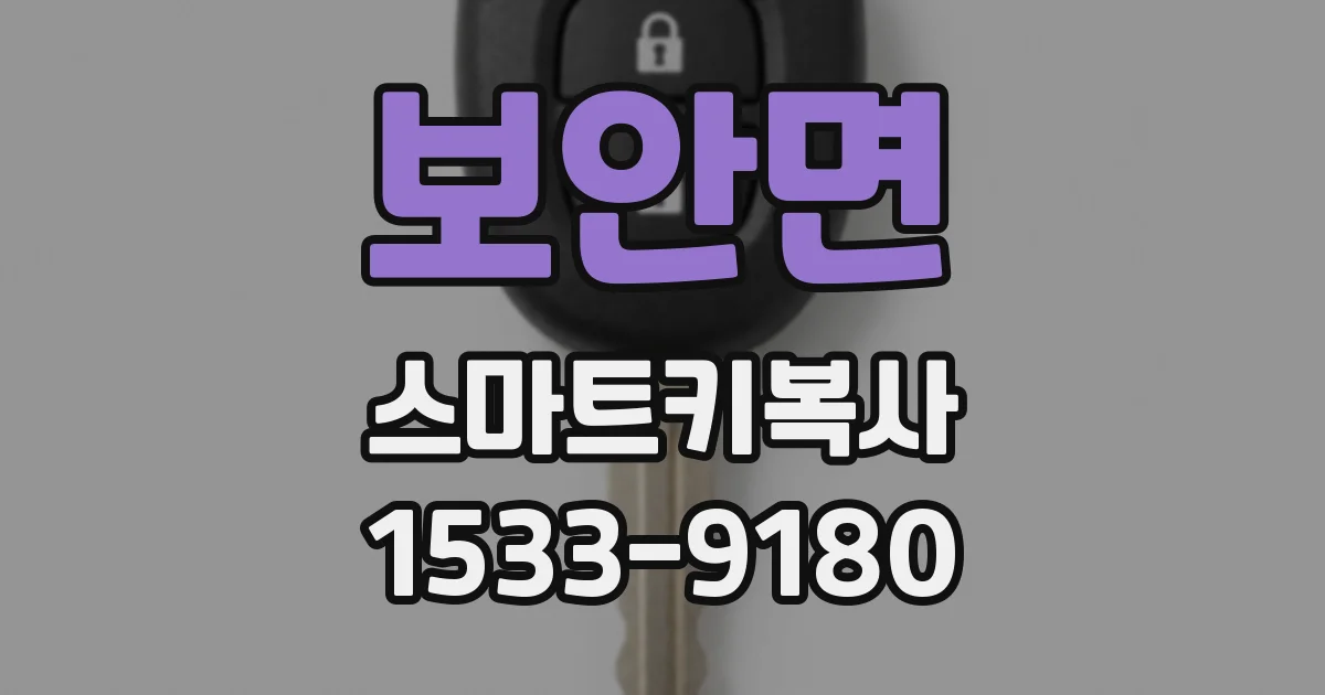 보안면 스마트키복사
