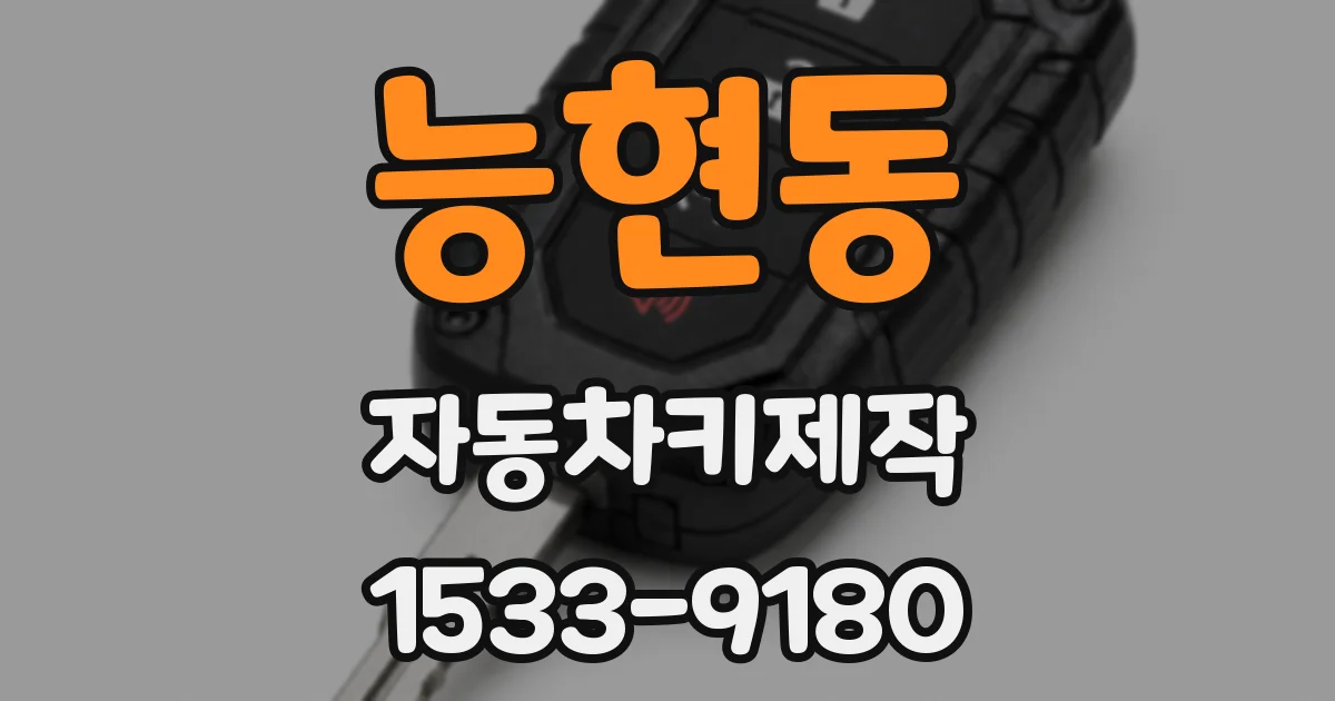능현동 자동차키제작