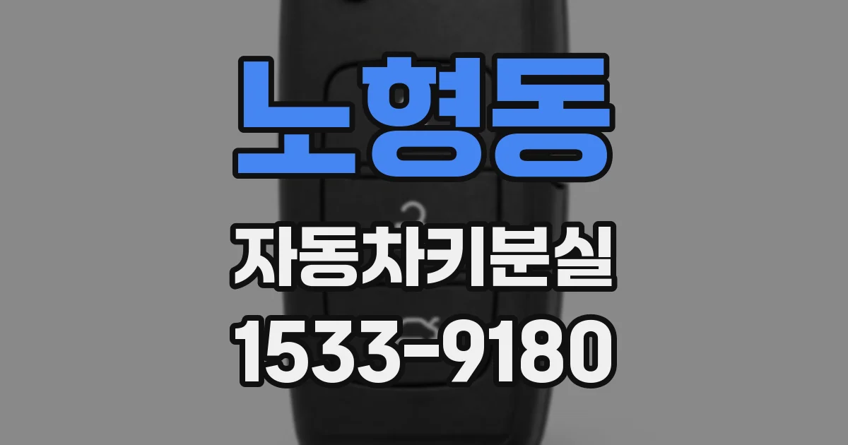 노형동 자동차키분실