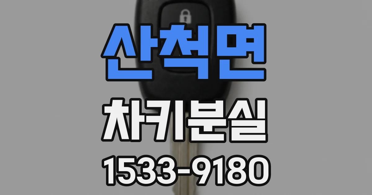 산척면 차키분실
