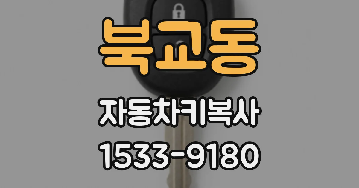 북교동 자동차키복사
