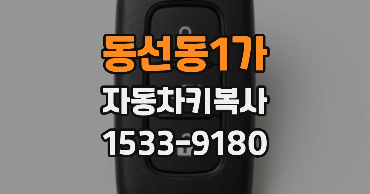 동선동1가 자동차키복사