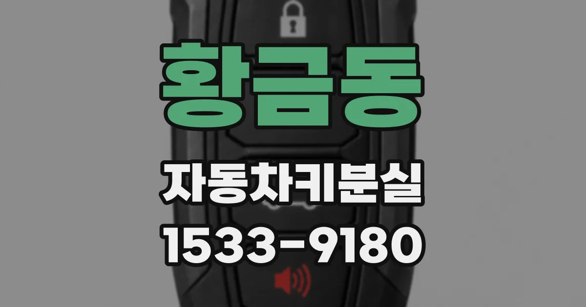 황금동 자동차키분실