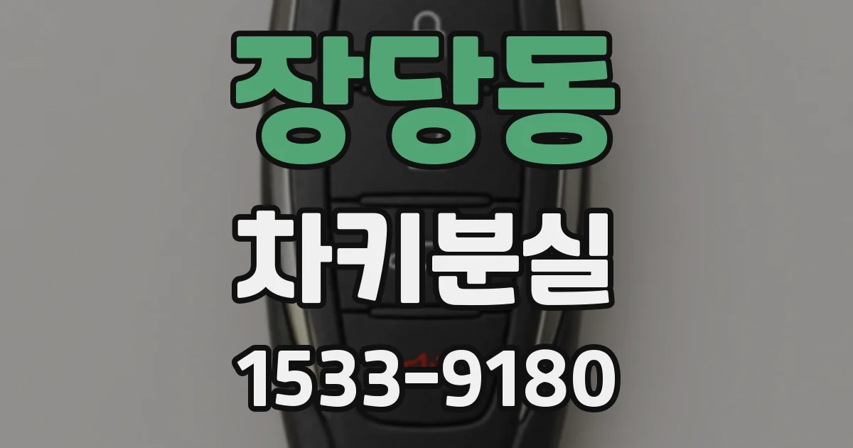 장당동 차키분실