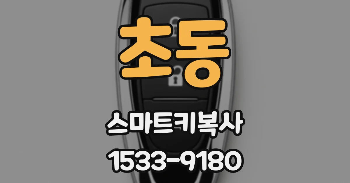 초동 스마트키복사