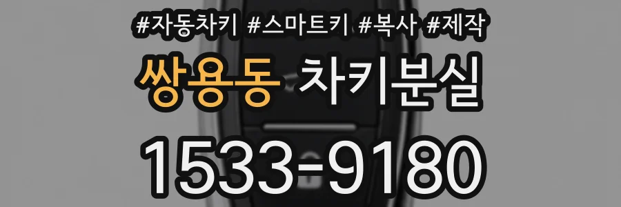 쌍용동 차키분실