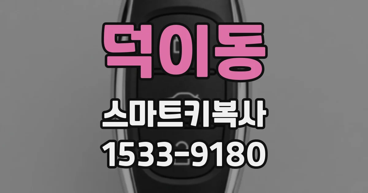 덕이동 스마트키복사