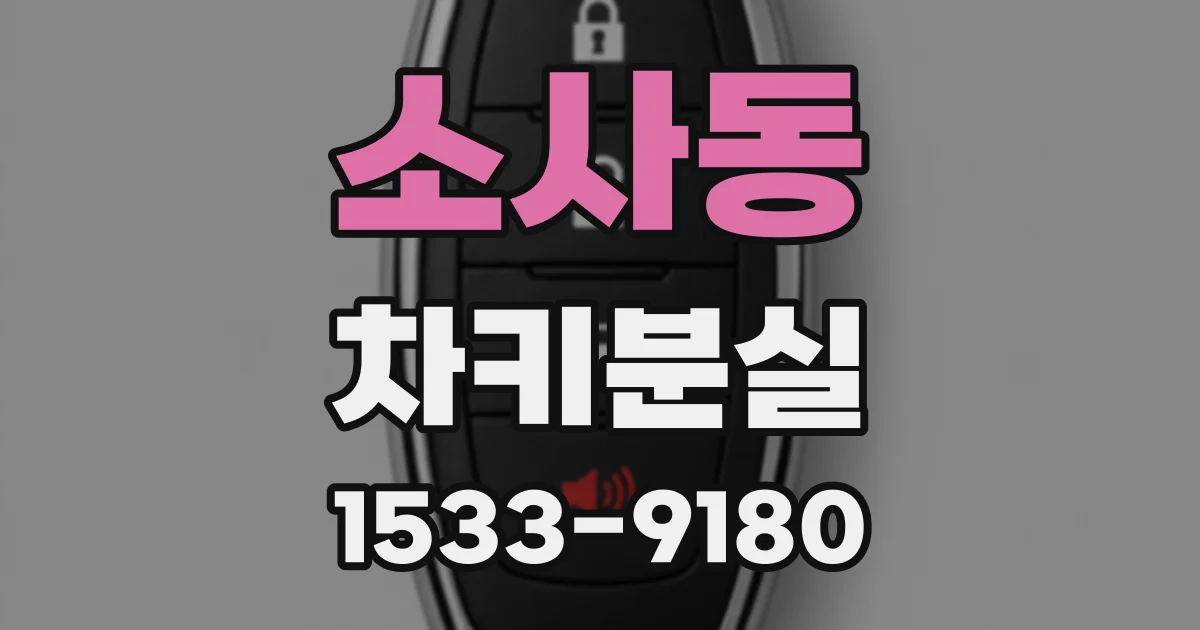 소사동 차키분실