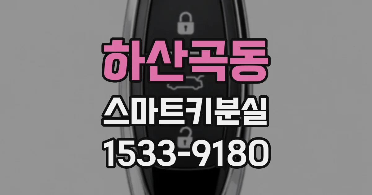 하산곡동 스마트키분실