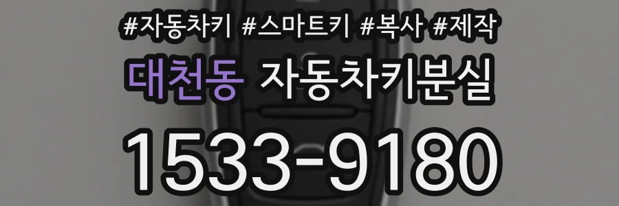 대천동 자동차키분실