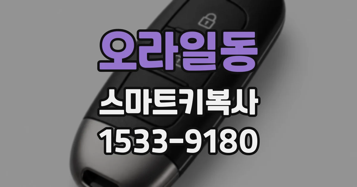 오라일동 스마트키복사