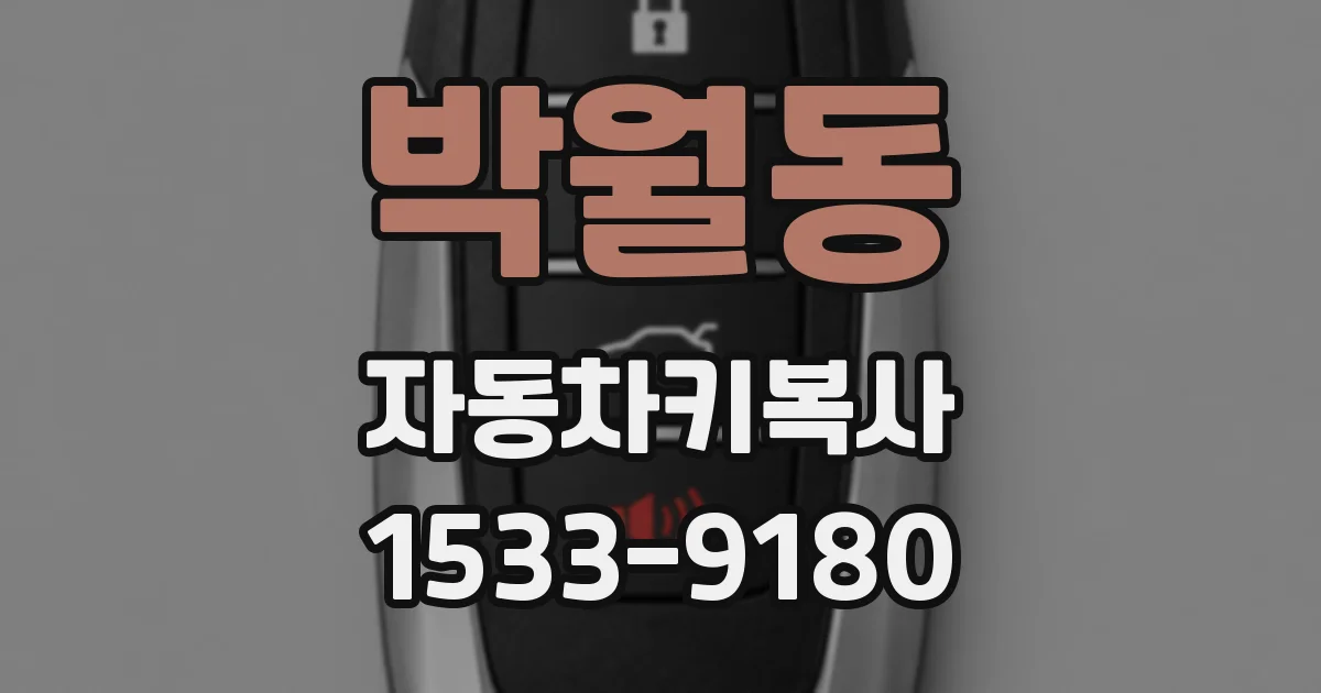 박월동 자동차키복사