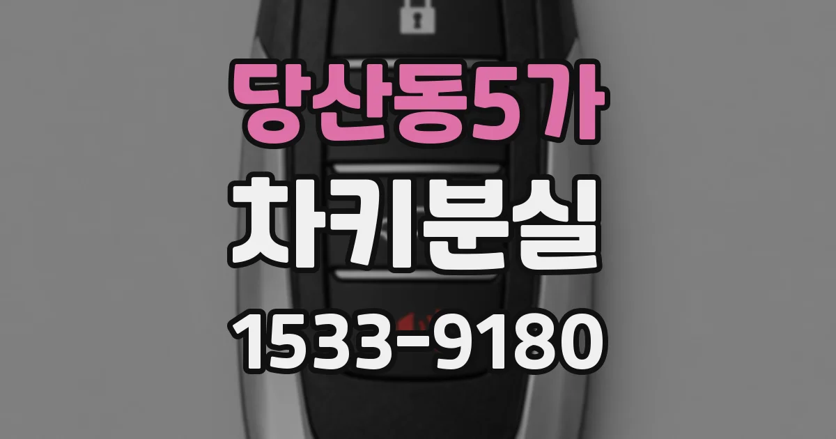 당산동5가 차키분실