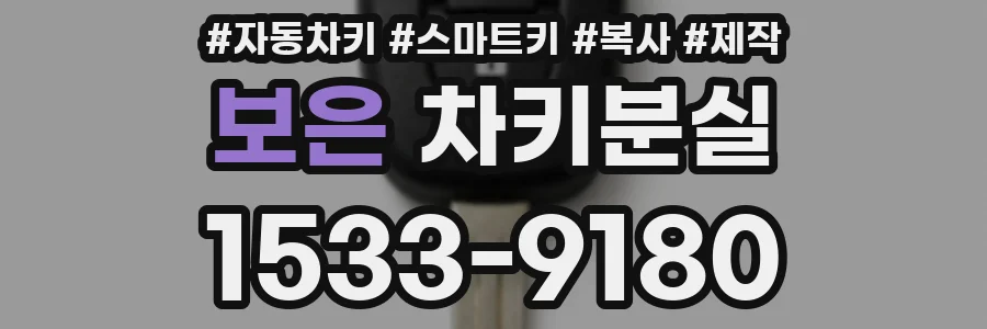 보은 차키분실