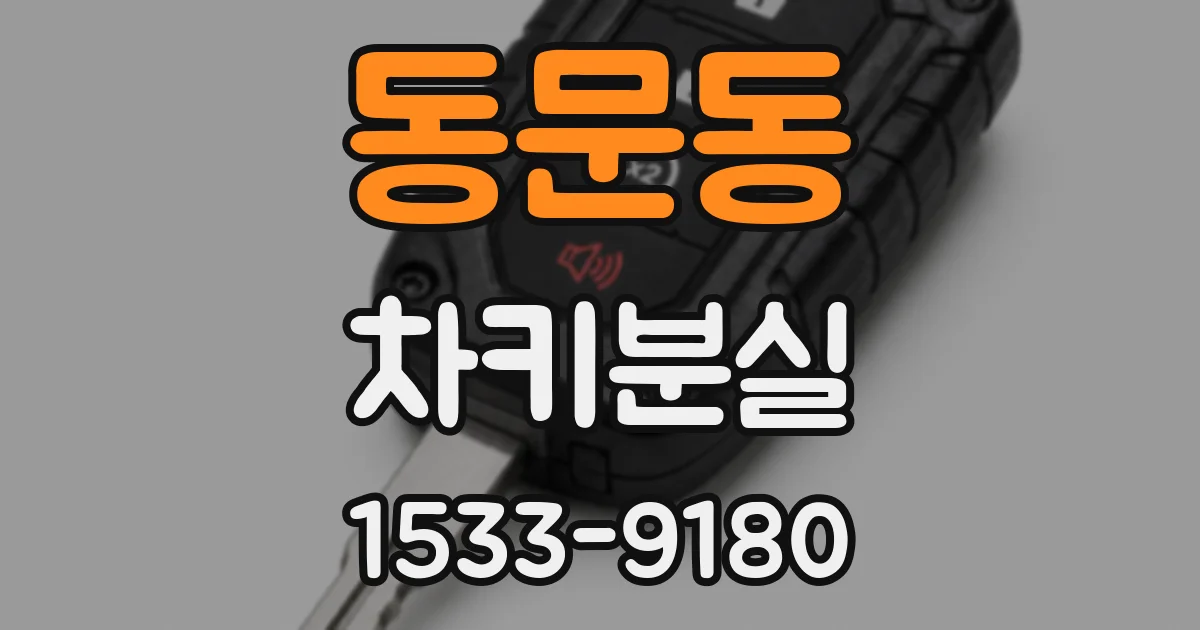 동문동 차키분실