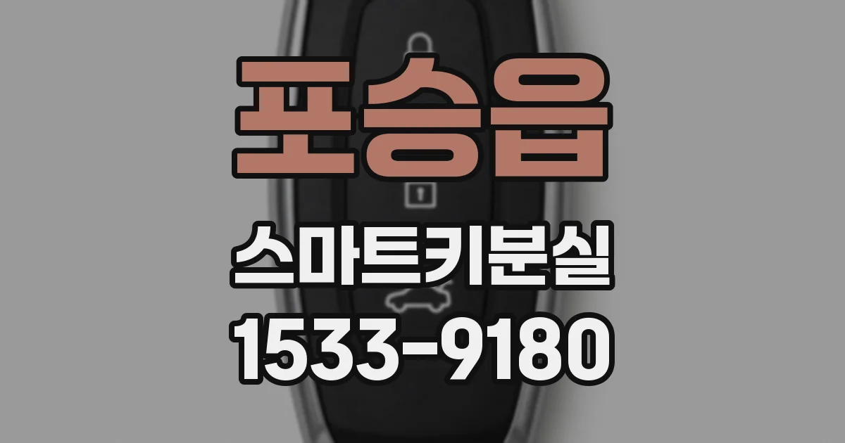 포승읍 스마트키분실