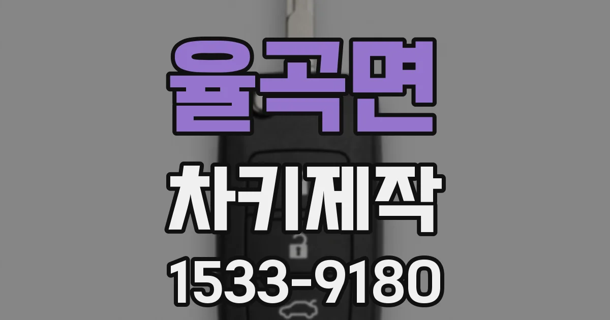 율곡면 차키제작