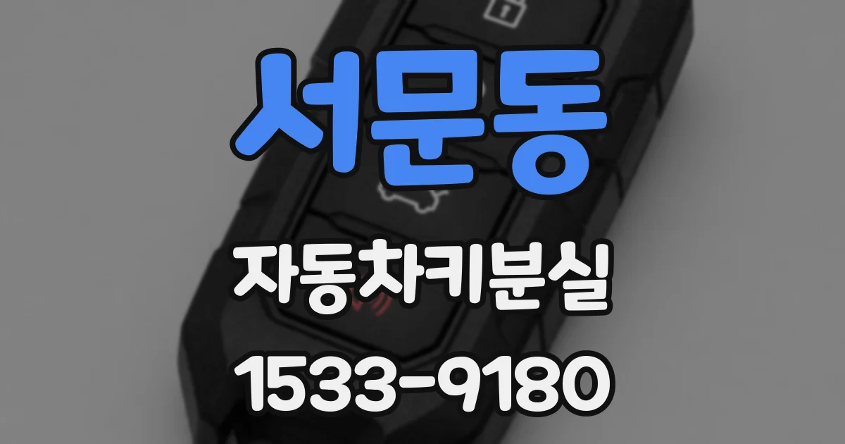서문동 자동차키분실
