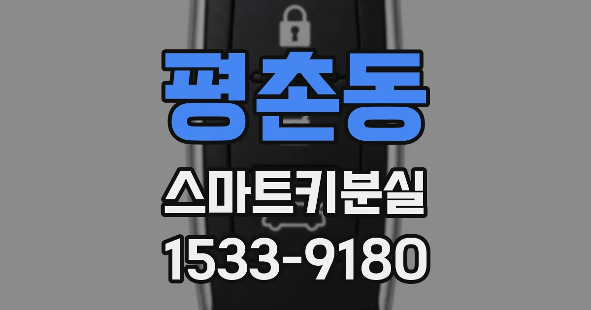 평촌동 스마트키분실