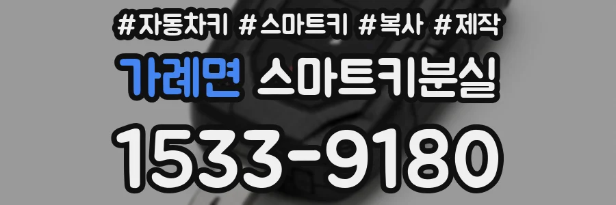 가례면 스마트키분실