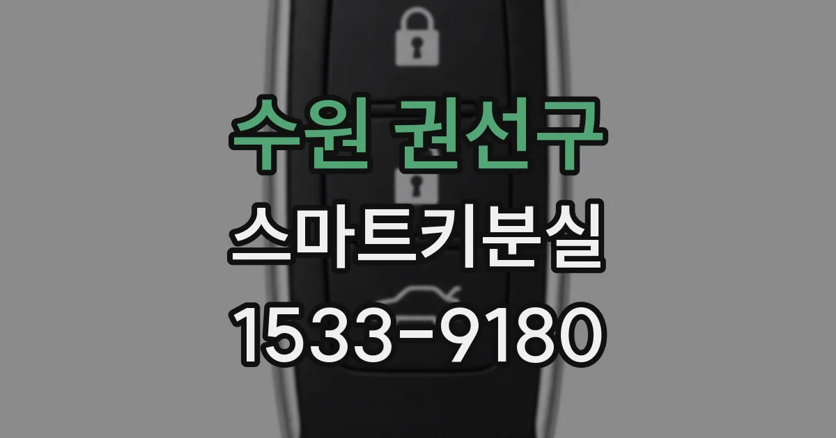 수원 권선구 스마트키분실