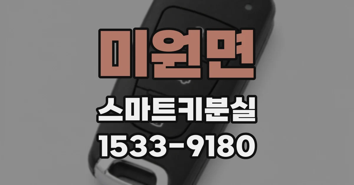 미원면 스마트키분실