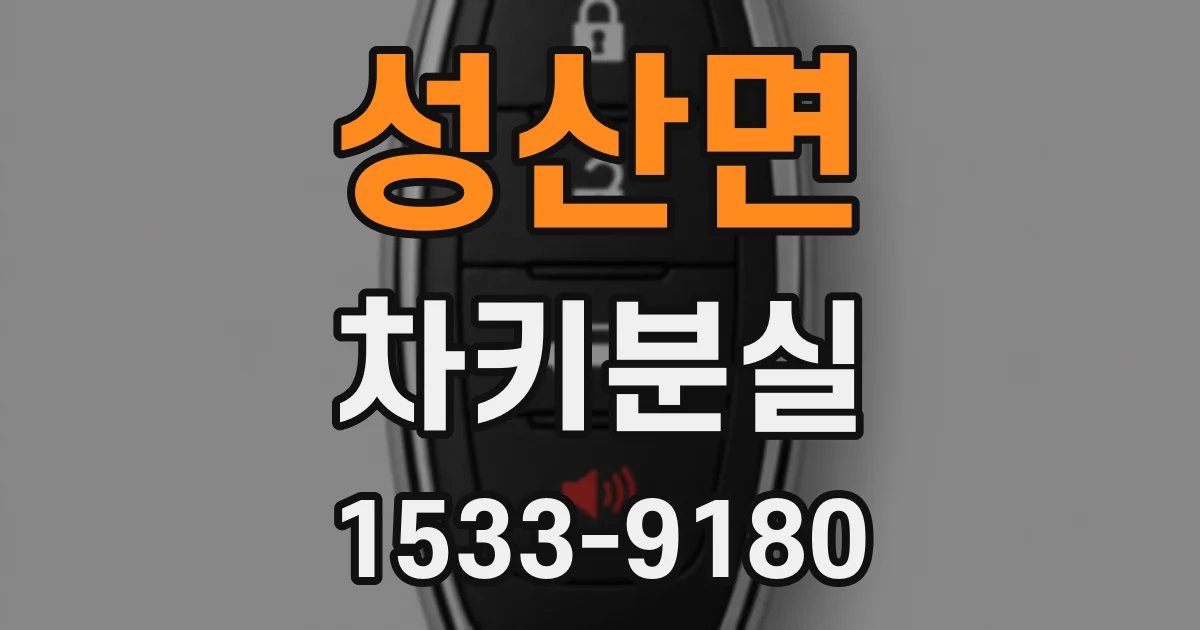 성산면 차키분실
