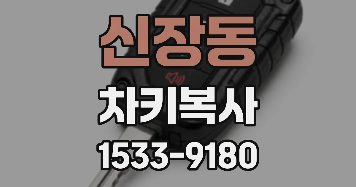 신장동 차키복사