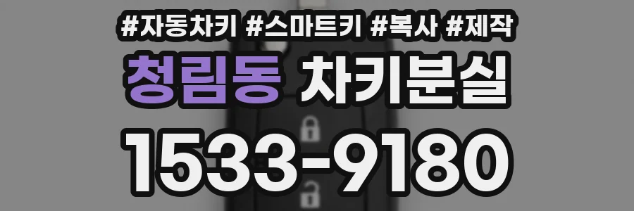 청림동 차키분실
