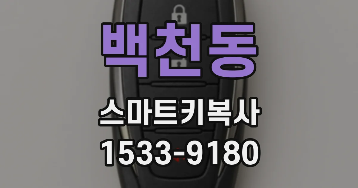백천동 스마트키복사