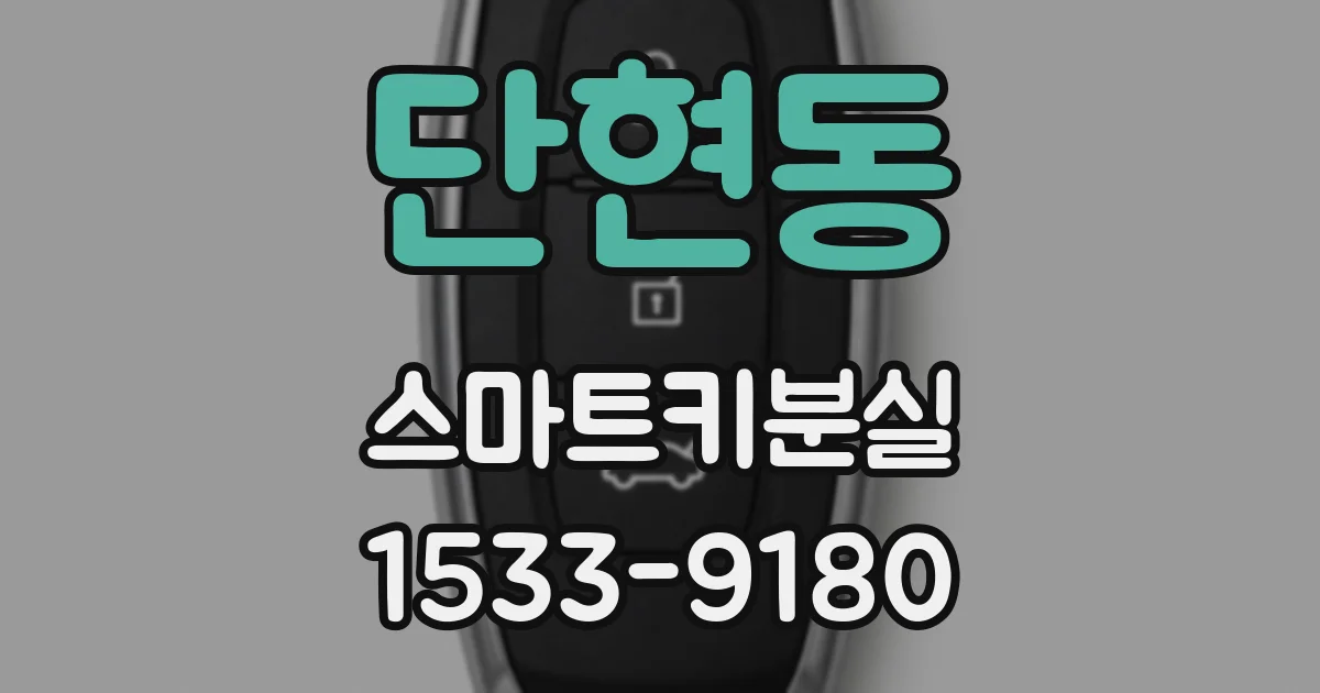 단현동 스마트키분실